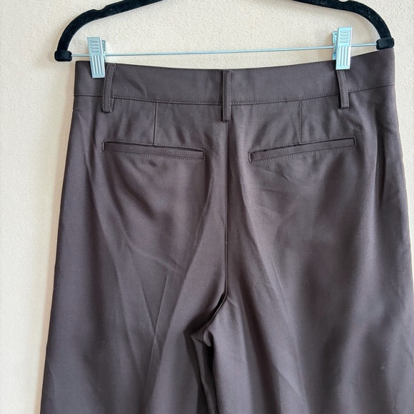 Madewell The Harlow Superwide-Leg Trousers Dark Carob Chocolate Brown size 2 - Picture 12 of 14